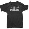Miles Davis Offizielles T-Shirt - Trompetenlogo Tee - Herren, Kurzarm Baumwoll-T-Shirt, Rundhalsausschnitt,