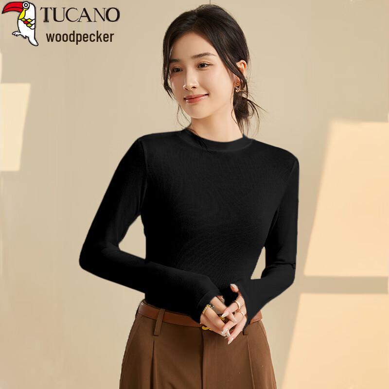 Woodpecker Women s Long-Sleeve Mock Neck Base Layer Top XL