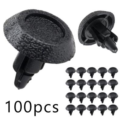 Car Bumper Fender Black Rivet Fasteners 7mm Hole Car Rivets Clips For Toyota For Camry Carola Car Fastener Clips