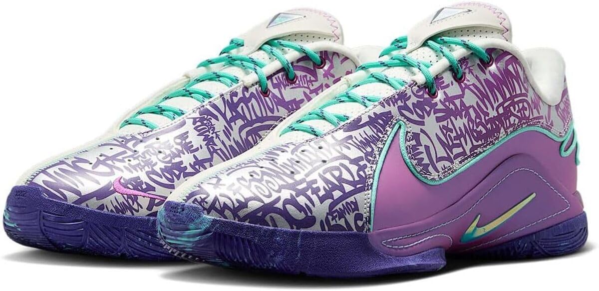 

Nike LeBron 22 EP Size (Soft Pearl/Vivid Purple/Court Purple/Hyper Turquoise) HV8453-001, 26.0cm