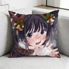 Waguri Anime Kaoruko Pillow Case Sofa Living Room Bedroom Headboard Backrest Cushion Square Cushion Nap Time