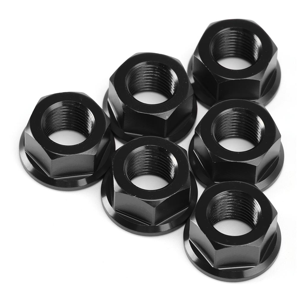 6x Hinterradritzelmuttern M10 x 1 Schwarz Für Ducati 1098 1098S 1098R 1198 S 2007-2011
