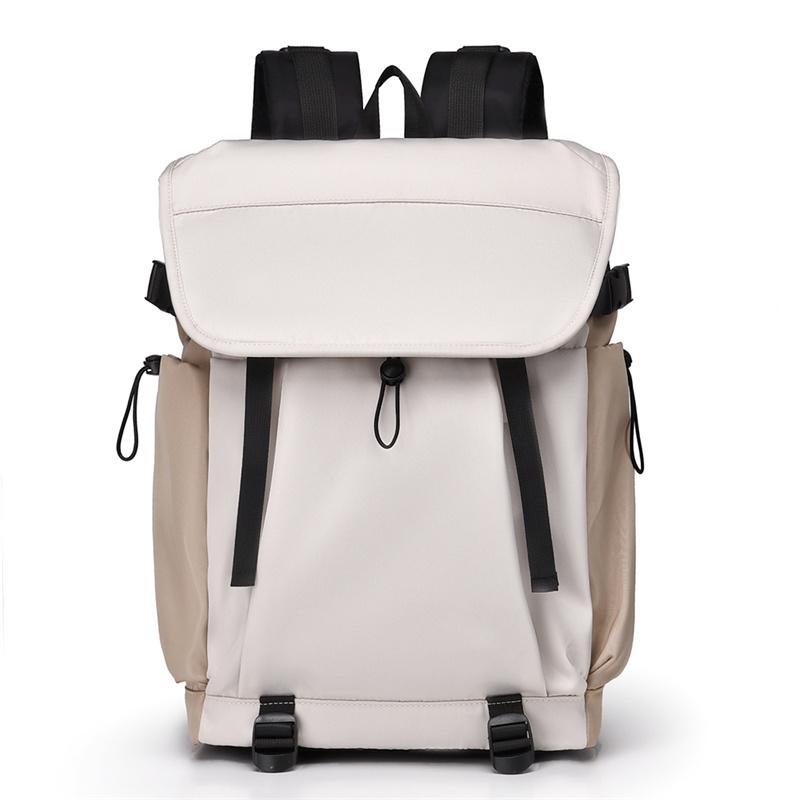 Унисекс Рюкзак Оксфордский Наружный Туристический Рюкзак Большая Вместимость Студенческая Школьная Сумка бежевый