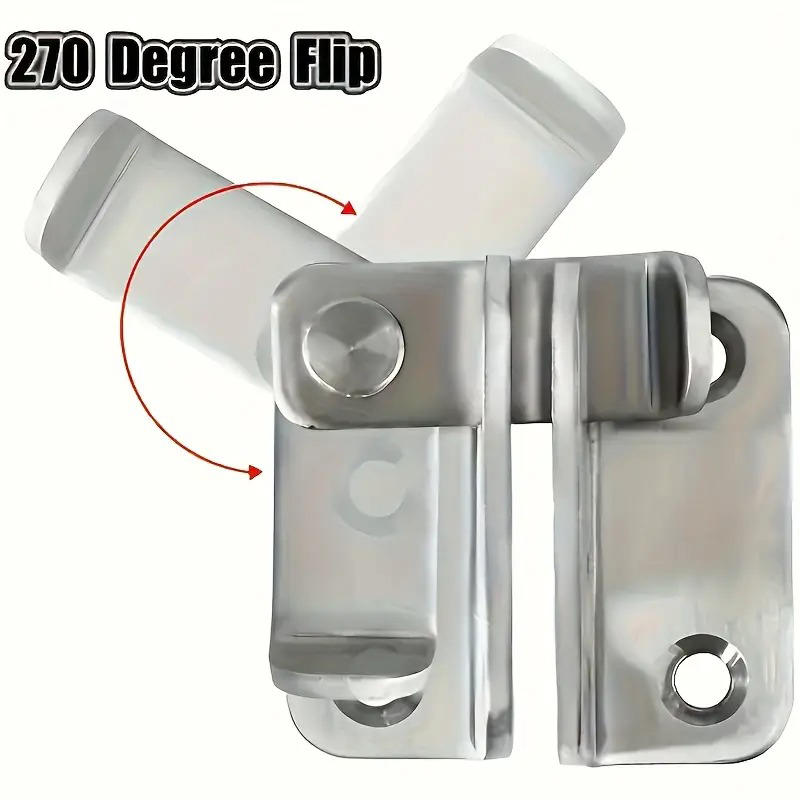 1PC Stainless Steel Anti-Theft Latch Stainless Steel Pin Door Latch Right-Angle Sliding Door Latch Pin Pet Cage Safety Door Bolt Latch