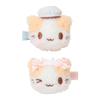 Sanrio plush toy face-shaped multi-clip hair clip Marshmallow