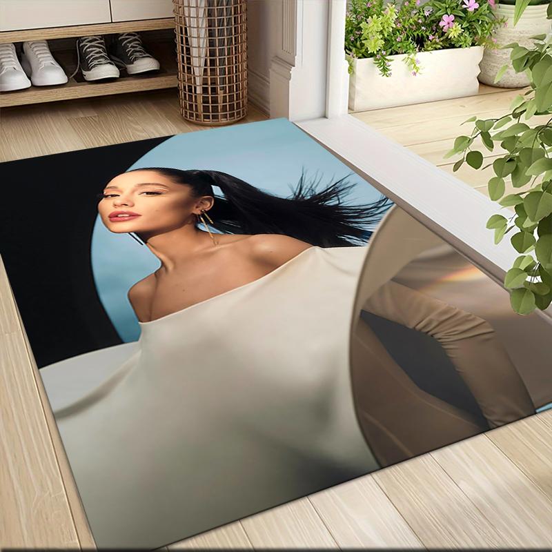 Elegantes Mode-Porträt Teppich Läufer Weich Waschbar Rutschfest Zuhause Wohnzimmer Sofamatten Personalisierter Weihnachtsteppich