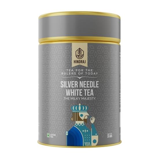 Hindraj The Milky Majesty Silver Needle White Tea Loose Leaves 25 g Pure & Delicate White Tea, 100% Natural Antioxidant Rich, No Sugar, Low Caffeine