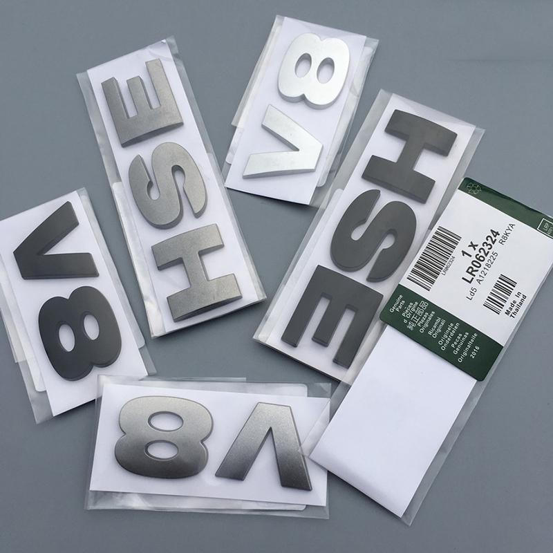 ABS 3D Letters Emblem V8 HSE Badge For Discovery 3 4 Freelander 2 Car Styling Tail Trunk Sticker