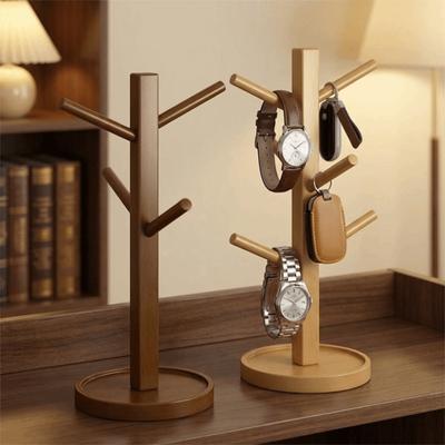 Tree Shape Coffee Mug Holder Decorative Bamboo Coffee Cup Holder Multi-functional Cup Hanger  Hotel