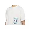 Nike Printed Basketball Sports Crew Neck Short Sleeve T-Shirt Men Tops White DJ1577-901