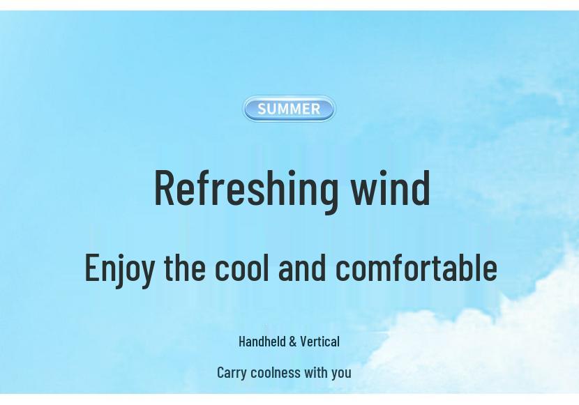 Adorable USB Rechargeable Handheld & Desktop Mini Fan