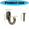 40pack Retros Bronze Iron Hook Featuring Included Hardware For Quick Installation Perfect Gift For Any Space