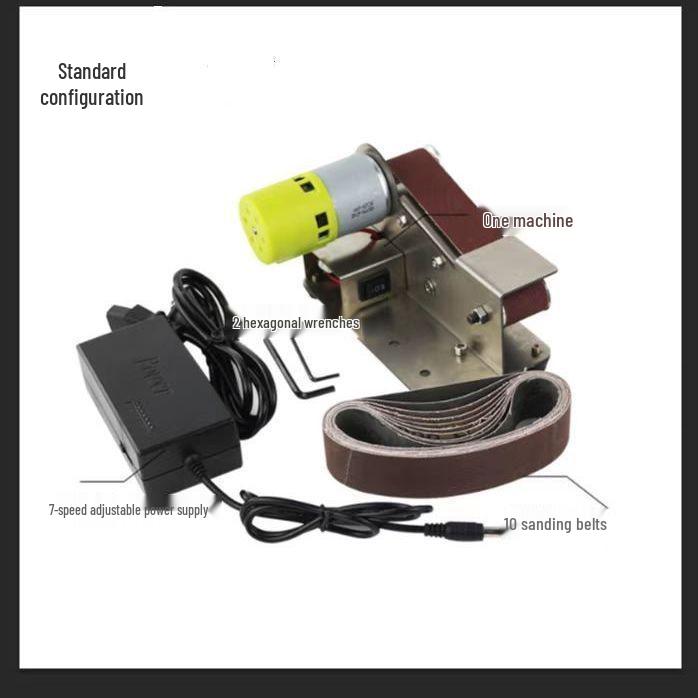 Compact Belt Sander & Knife Sharpener: 15° Angle DIY Polisher for Woodworking and Household Use