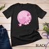 Pink Moon Sakura Flowers Japanese Cherry Blossom Flowers Unisex T-shirt