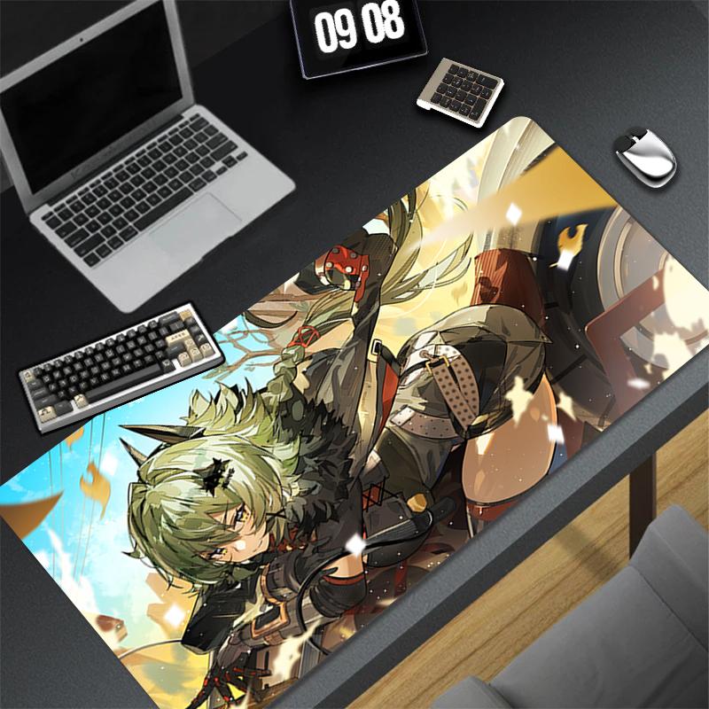 Mousepad Pattern Mouse Pad Desk Mat Computer Gaming HD Keyboard Pad Rubber Mat Non Slip Zenless Zone Zero Caesar King Mouse Mat