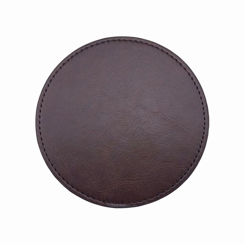 

Круглый коврик для стола Кожаные подставки под тарелки Подставка под чашку Термостойкий коврик под чашку Кружка Коврик для кофе Напиток Чай коричневый