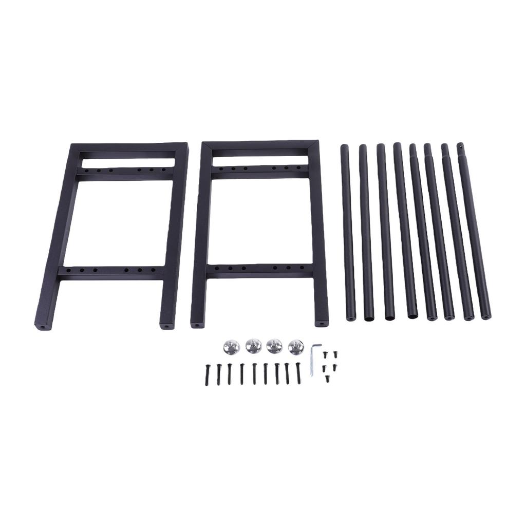 Suporte de Peso de 2 Níveis Pesado Capacidade de 300 Lbs Barra Horizontal Ajustável Suporte para Halteres para Academia em Casa