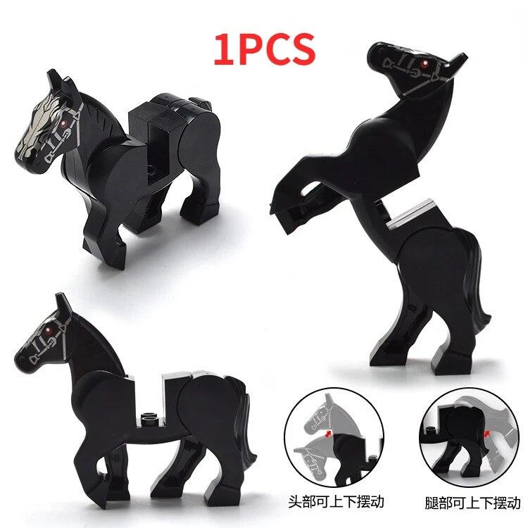 

MOC Животные Строительные блоки для детей Акула Кит Олень Тигр Панда Модель Конструкторы DIY Игрушки Совместимые классические кирпичи Детские игрушки