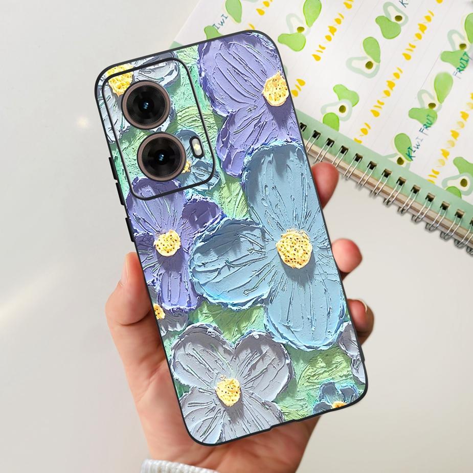 For Motorola Moto G85 Case New Fashion Painted Cover 6.67'' Soft Silicone Phone Case For Moto G85 G 85 MotoG85 Back Cover Bumper