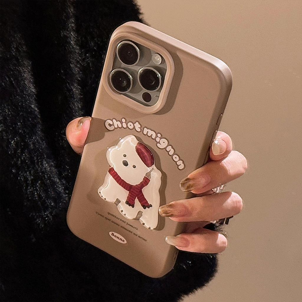 Autumn and Winter Couple Cartoon Small Animals Apple 16 Mobile Phone Case Iphone17 Suitable for 1315promax Soft Sleeve