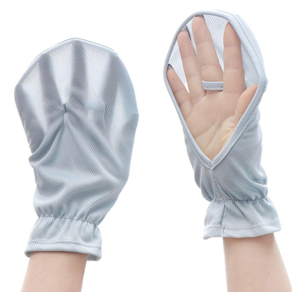 Outdoor Sports Sleeve Glove Thin Women Lady Gloves Driving Riding Mittens Sunscreen Gloves  Summer