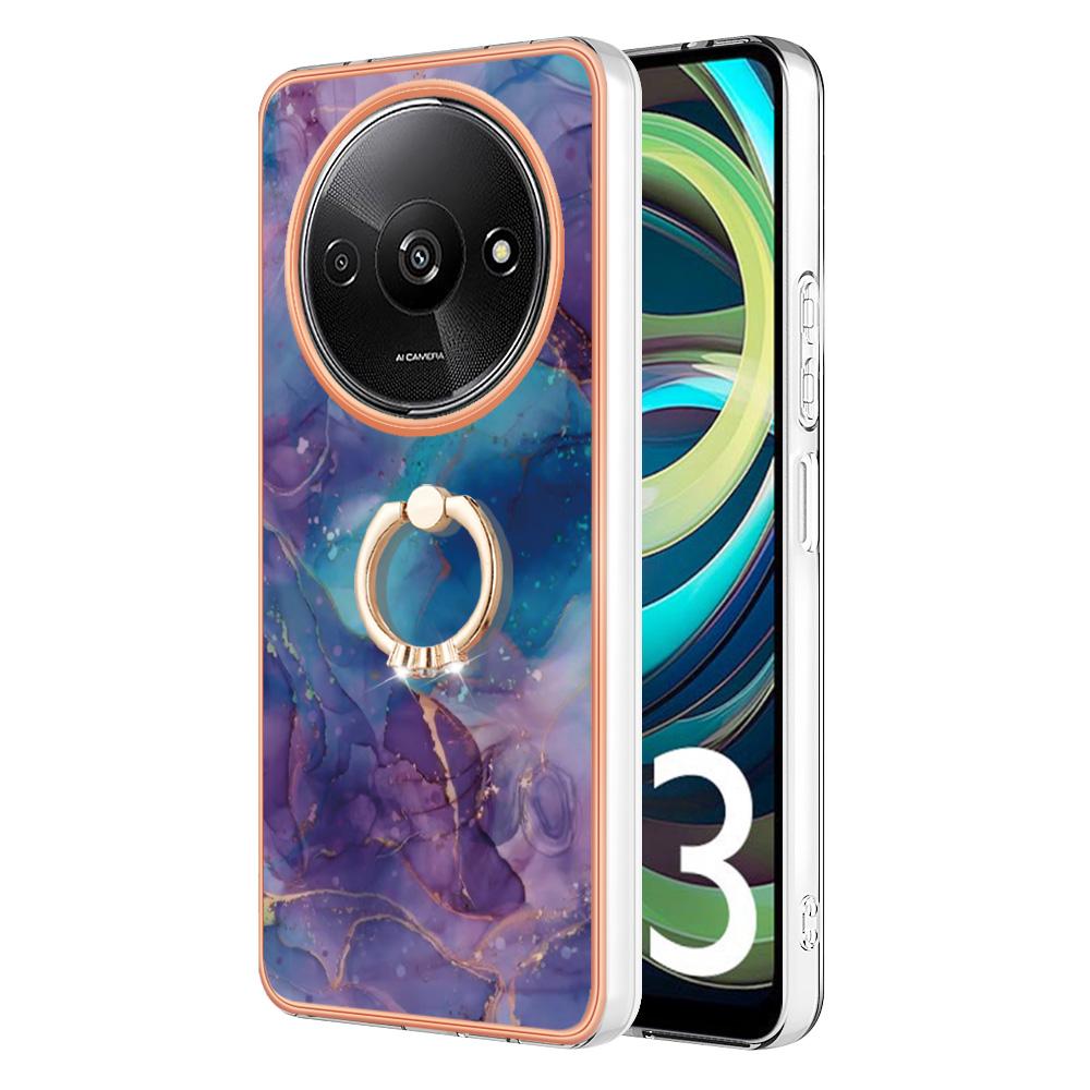 YB IMD Series-17 Style-E For Xiaomi Redmi A3/Poco C61 4G Slim Case 2.0mm Kickstand TPU Phone Cover