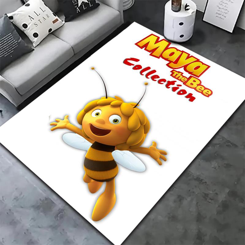 Maya Bee Carpet Rug for Living Room Bedroom Home Sofa Decoration,Kids play Nonslip Floor Mat