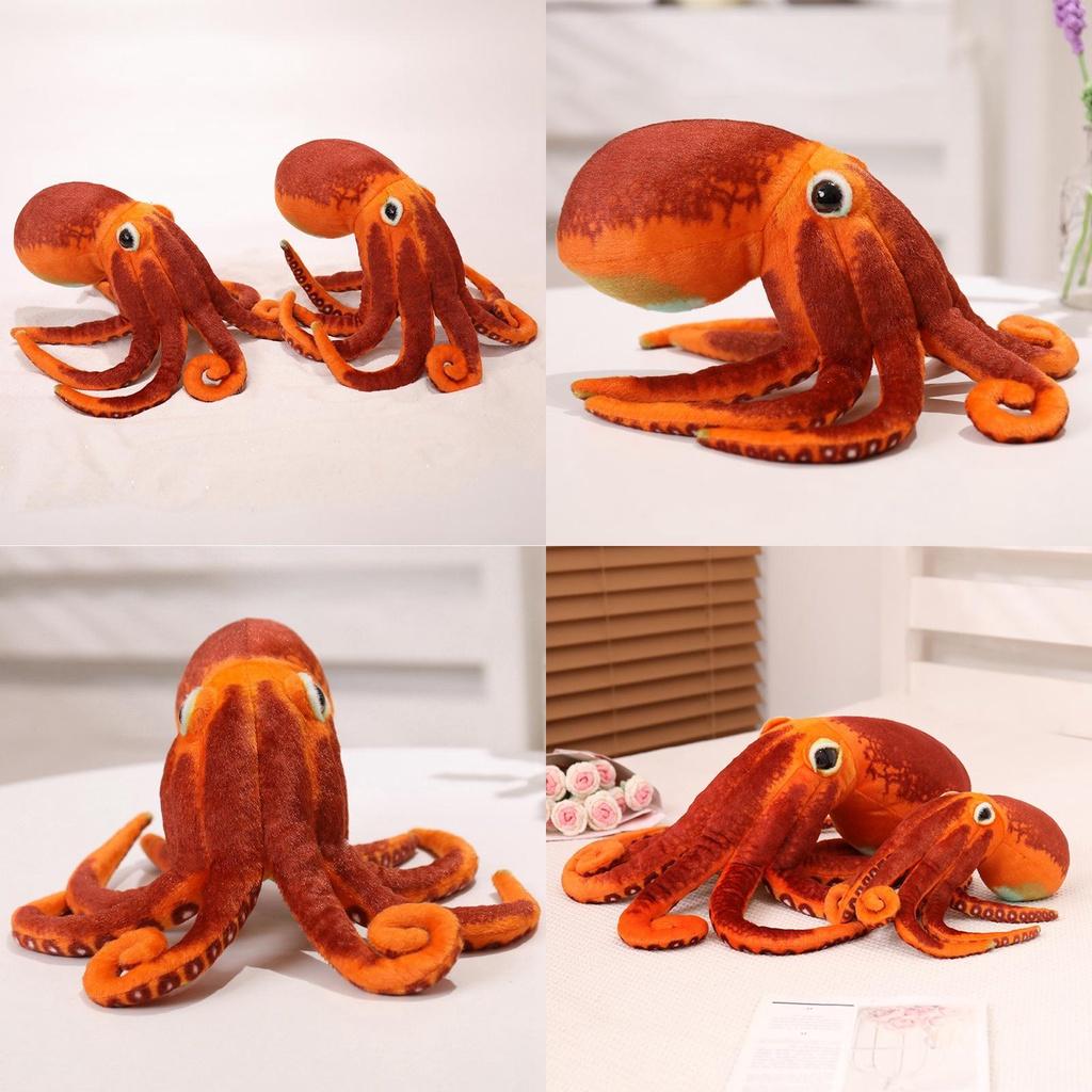 Реалістична плюшева іграшка восьминіг у мультяшному стилі, м'яка іграшка в подарунок, смішна та грайлива