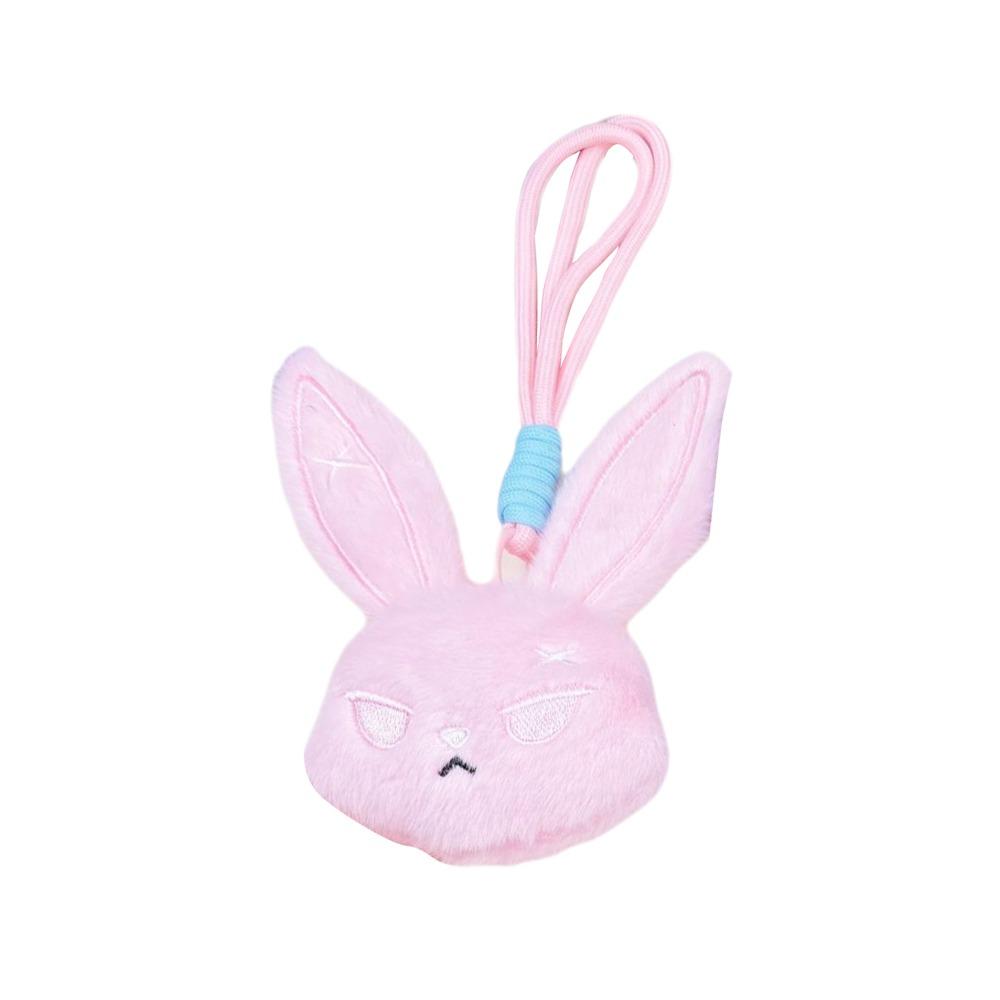 Dark Style Bunny Plush Keychain Plush Rabbit Keychain Pendant Plush Bunny Pendant Key Accessories