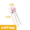 1 Pair Baby Kids Training Tableware Food Sticks Cartoon Animal Chopsticks For Children Cute Cat Elementary Learning Chopstick