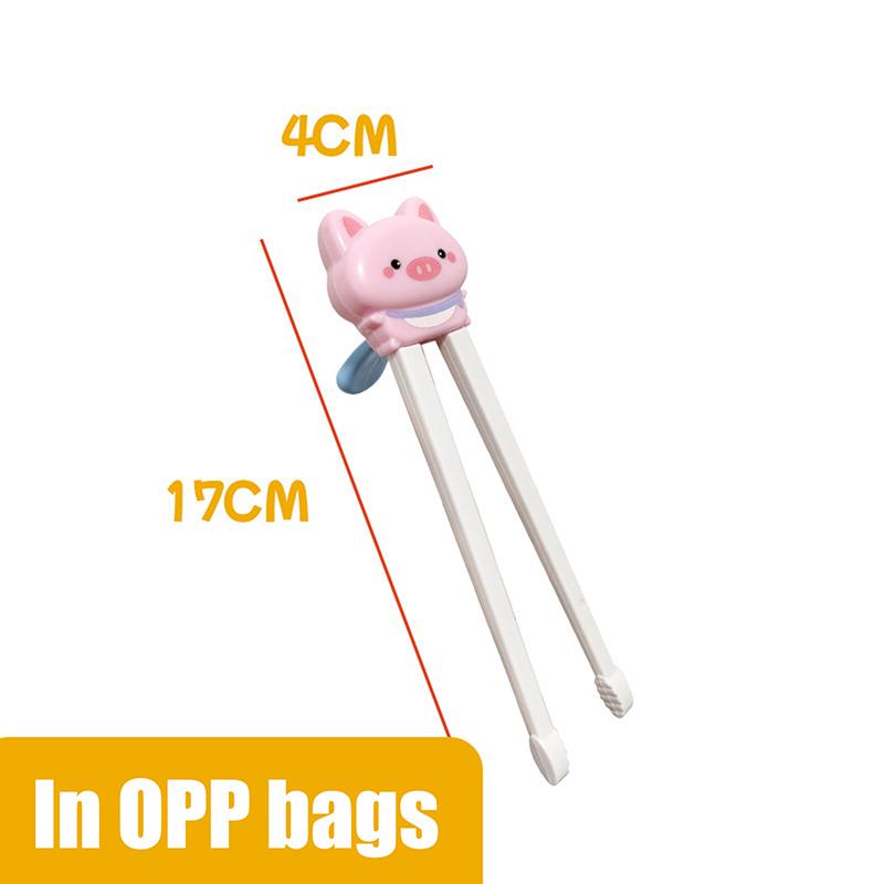 1 Pair Baby Kids Training Tableware Food Sticks Cartoon Animal Chopsticks For Children Cute Cat Elementary Learning Chopstick