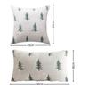 New Faux Rabbit Fur Throw Pillow Cover Christmas Tree Pattern Cozy Fluffy Pillowcase White 45x45cm Cushion Cover