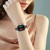 For Huawei Watch Fit 3 Watch Band Rhinestone Decor 7-Shape Metal Wrist Strap