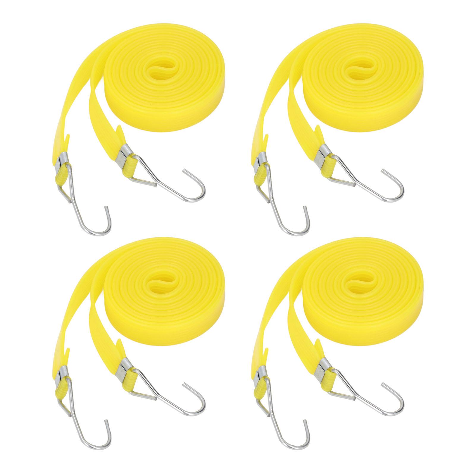 

10PCS Outdoor Bungee Cord PEP 2cm Width Heavy Duty Bungee Strap Tie Down Rope for Transport 2.5m 8.2ft