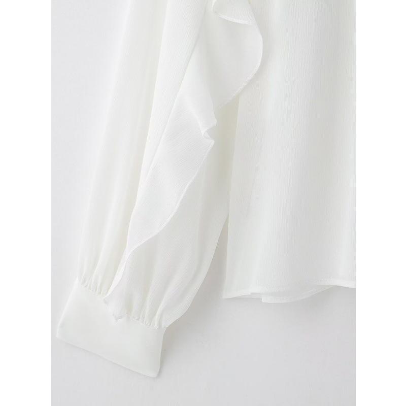 2025 Spring New Arrival: Women's Casual Layered Ruffled Collar Shirt