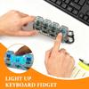 Mechanical Switch Tester Keychain Four Key Sample Switches Transparent Housing Keycap Display Portable Accessory