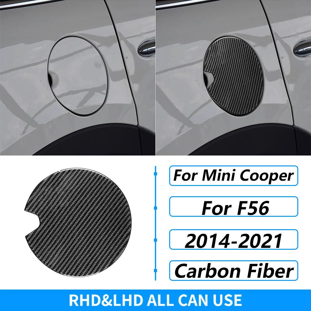 For Mini Cooper F56 2014-2021 Carbon Fiber Central Console Wheel Speedometer Air Outlet Panel Trim Set Car Accessories Sticker