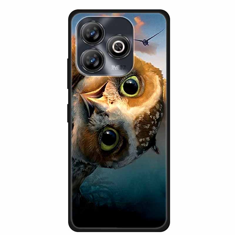 Pro ZTE BLADE A75 4G Pouzdro Zvířata Měkký Silikon TPU Pouzdra na Telefon Zadní Kryt Pro ZTE BLADEA75 Nárazuvzdorný Vlk Ochranný Cool Coque