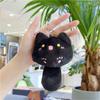Cute Plush Cats Keychain Creative Animal Pendant Detachable Pendant Car Key Chain Backpack Pendant with Metal Keyring