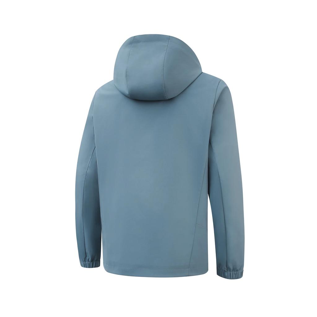Li-Ning Solid Color Zipper Versatile Hooded Sports Jacket Men Jacket AFDV901-2