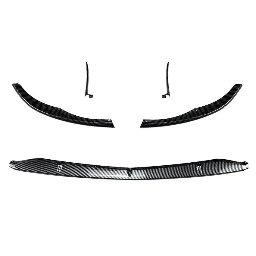 Car Front Bumper Lip Diffuser Spoiler For Mercedes-Benz C-class W205 C205 C63 AMG C63 & AMG S 2015-2022 Body Kits Tuning