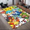 Pokemon Cute Art Square Area Rug, Non-Slip Floor Mat for Home Decor, Perfect Gift for Fans.chl