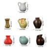 Small Ceramics Flower Vases Magnets With Strong Hold Refrigerator Decoration DIY Craft Artistic