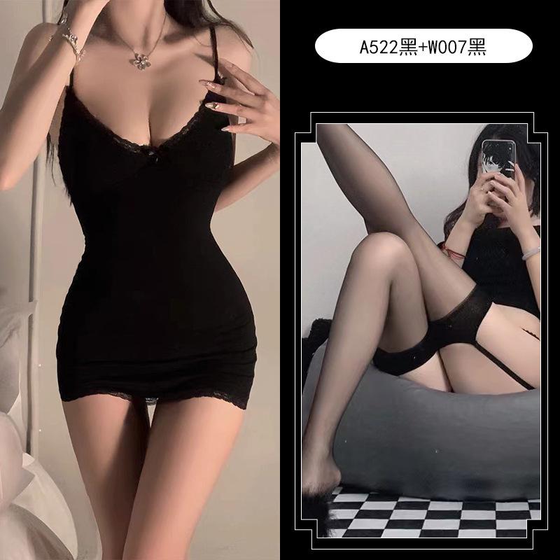 Sexy underwear pure desire suspender waist tight skirt flirting no temptation dress