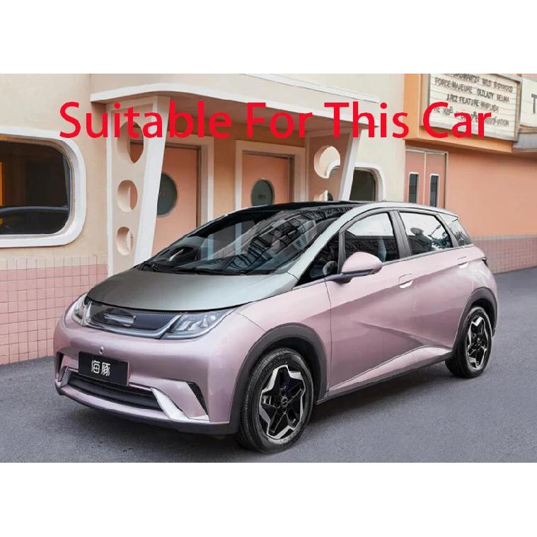 For BYD Dolphin Atto 2 EA1   Car Accessories Carbon Fiber Style After Fog Light Trim Bezel Wind Shape