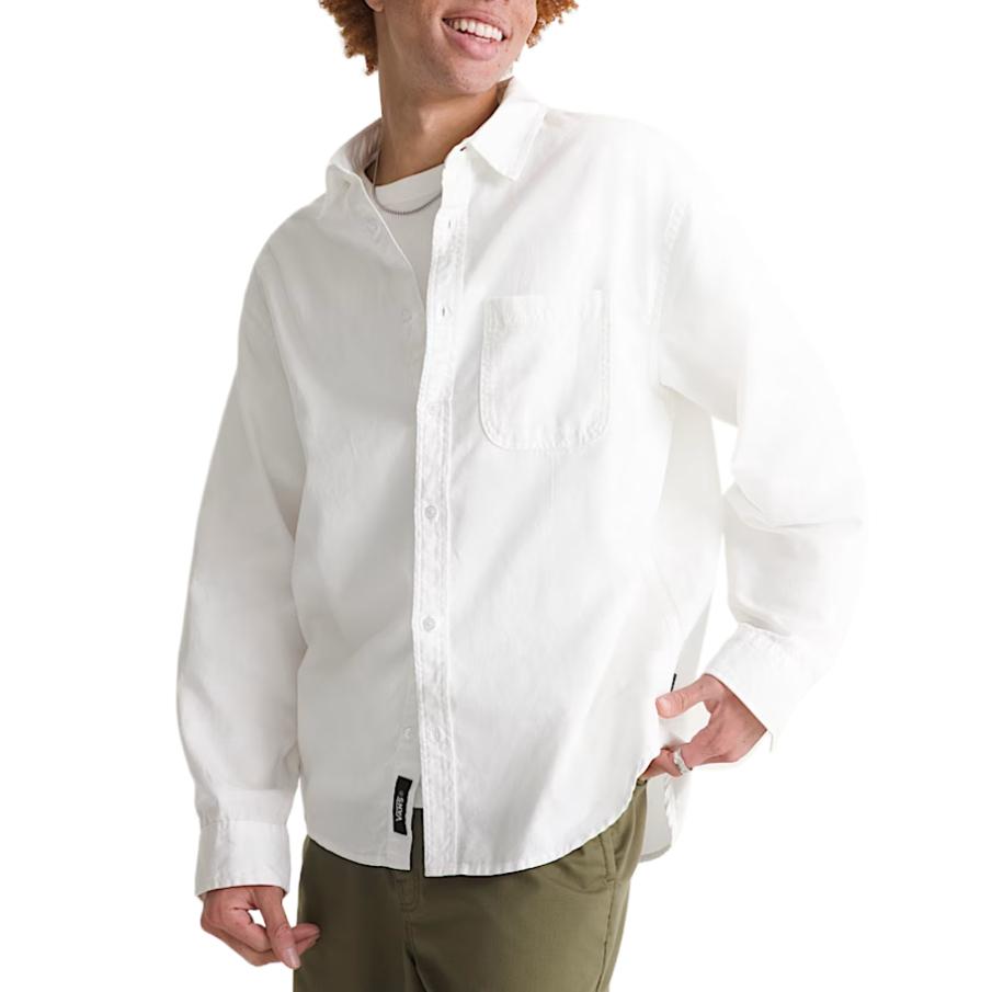Vans Breathable Comfortable Button Long Sleeve Shirt Men shirts VN000TAEWHT