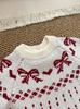 2026 Girls' 100% Cotton Knit Bodysuit - Autumn/Winter Romper Sweater for Photos and Outings