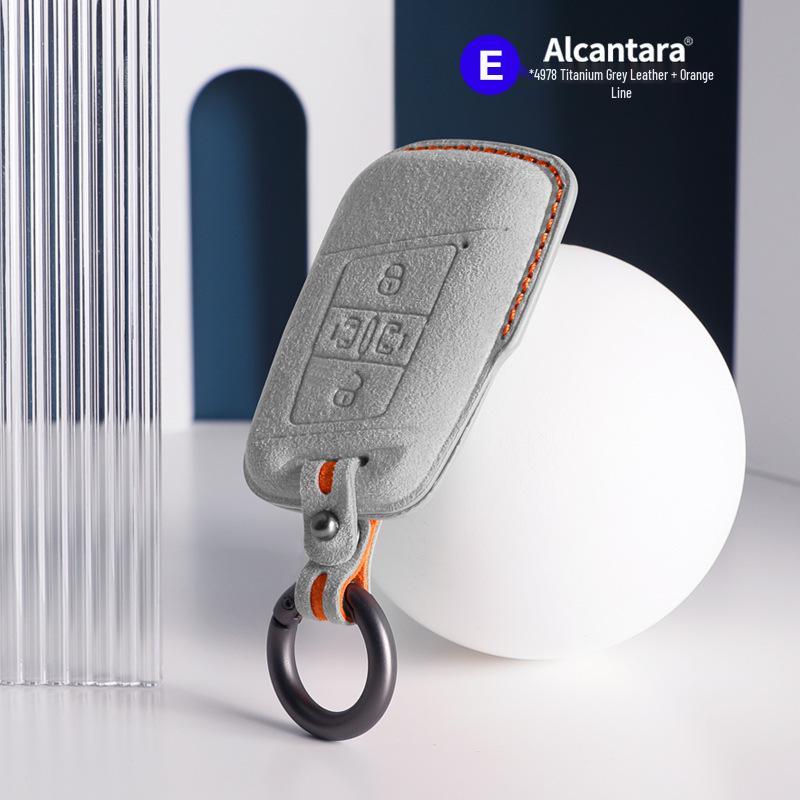 Volkswagen Car Models Three-Dimensional Alcantara Suede Key Case