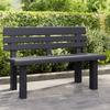 Vidaxl Panchina da Giardino, Antracite, 110X52X71 Cm, Polipropilene