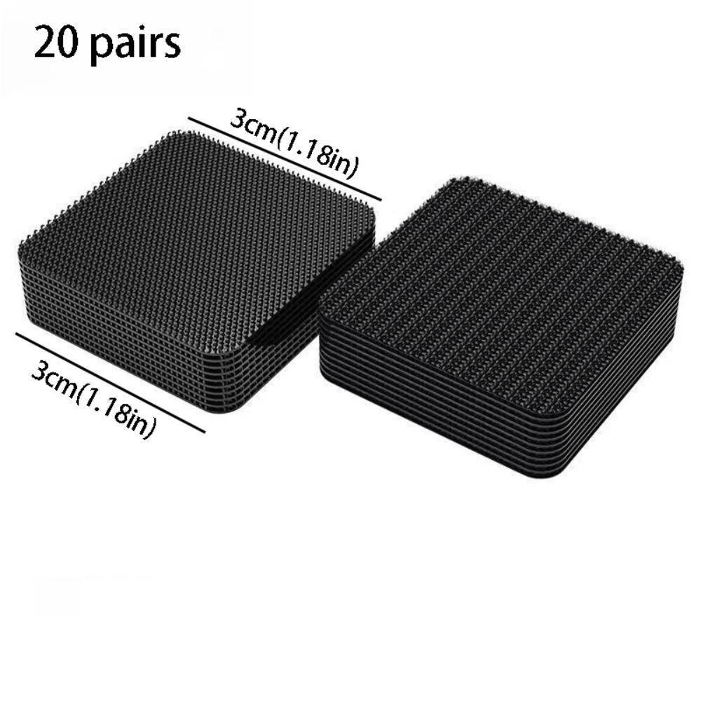 

Double Sided Hook and Loop Tape Self-adhesive Super Fastener Tape Cable Organizer 30*30